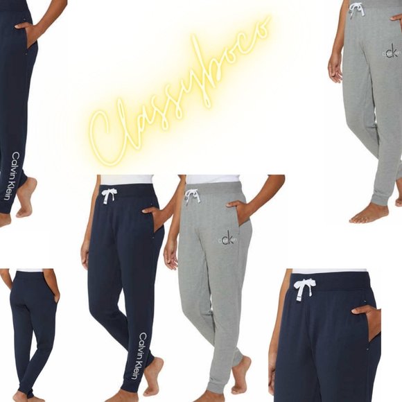 Calvin Klein French Terry Women's 2 Pack Jogger blue Medium - Picture 6 of 6
